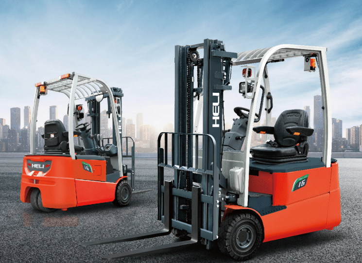 Chariot élévateur à batterie lithium à trois roues
